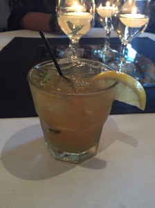 The Edel cocktail: Sweet tea vodka, lemonade, and mint. 